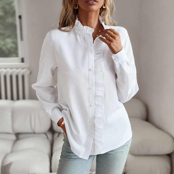 Marya™ - Elegant Bluse med Flæser